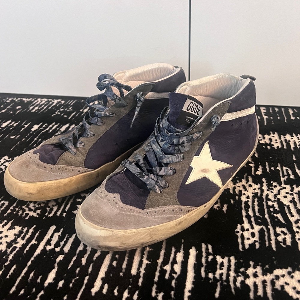 GGDB Golden Goose MIDSTAR Men's 45, 11 Gray and Blue Sneakers - Picture 6 of 9